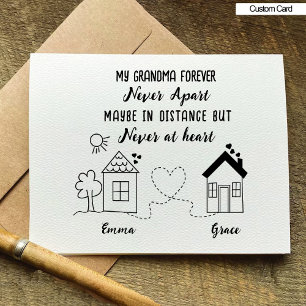 Grootmoeder en Grootdochter Liefde Verjaardag Kaar Kaart