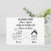 Grootmoeder en Grootdochter Liefde Verjaardag Kaar Kaart (Staand voorkant)