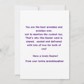 Grootmoeder en grootvaders gepersonaliseerde Kaart (Achterkant)
