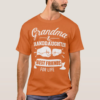 Grootmoeder en kleindochter beste vrienden voor he t-shirt