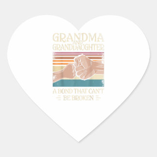 Grootmoeder en kleindochter Gift Hart Sticker