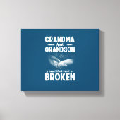Grootmoeder en kleinzoon een obligatie die niet ka canvas afdruk (Voorkant)
