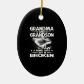 Grootmoeder en kleinzoon een obligatie die niet ka keramisch ornament (Voorkant)