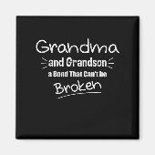Grootmoeder en kleinzoon een obligatie die niet ka magneet (Voorkant)