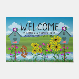 Grootmoeder en opa's nesten deurmat