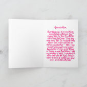 Grootmoeder Feestdagen Kaart (Binnen)