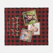 Grootmoeder Foto collage Grandma Poem Nonna Gigi Fleece Deken (Voorkant (Horizontaal))