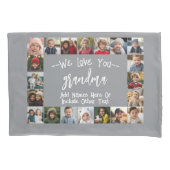 Grootmoeder fotocollage - tot 20 foto's kussensloop (Voorkant)