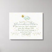 Grootmoeder gedicht met vogels canvas afdruk (Voorkant)