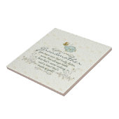 Grootmoeder gedicht met vogels tegeltje (Zijkant)