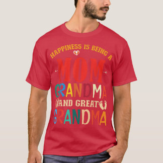 Grootmoeder geluk als moeder grootmoeder en Grea T-shirt