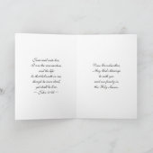 Grootmoeder, Gelukkige Pasen, Zegen, Witte Lelie Feestdagen Kaart (Binnen)