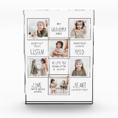 Grootmoeder gepersonaliseerd Grandma Afbeelding Co Fotoblokken (Voorkant)