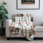 Grootmoeder gevestigd | 20 Fotofamilie Fleece Deken