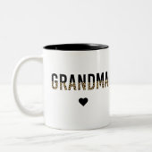 Grootmoeder Gift Tweekleurige Koffiemok (Links)