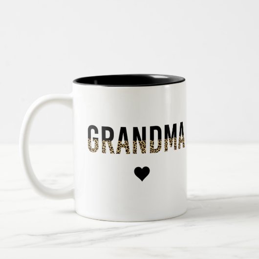 Grootmoeder Gift Tweekleurige Koffiemok (Links)