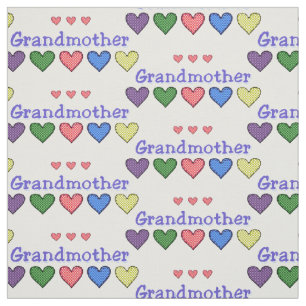 Grootmoeder Gingham Hearts Stof