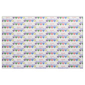 Grootmoeder Gingham Hearts Stof (Fat Quarter)