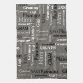 Grootmoeder Granny Kitchen Towels haar Nickname Theedoek (Verticaal)