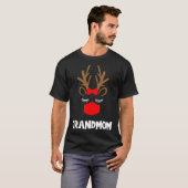 Grootmoeder Grappig rendier kerst dier familie ma T-shirt (Voorkant volledig)