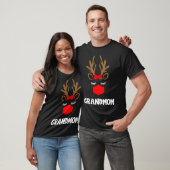 Grootmoeder Grappig rendier kerst dier familie ma T-shirt (Unisex)