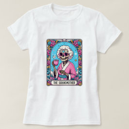 Grootmoeder Grappige Skeleton Tarot T-shirt