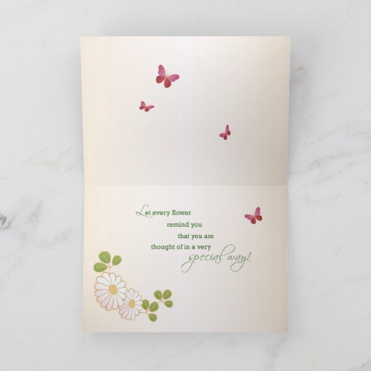 Grootmoeder, grootmoeder, maak goede wensen kaart (Binnen)