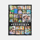 Grootmoeder Grootste Zegeningen Quote 20 Fotocolla Fleece Deken (Voorkant)