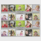 Grootmoeder grootvader PHOTO Collage Gift Cadeaupapier (Vlak)