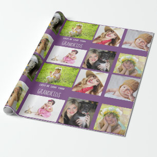 Grootmoeder grootvader PHOTO Collage Gift Cadeaupapier
