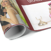 Grootmoeder grootvader PHOTO Collage Gift Cadeaupapier (Rol Hoek)