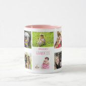 Grootmoeder grootvader PHOTO Collage Gift Mok (Midden)