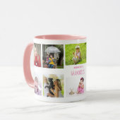 Grootmoeder grootvader PHOTO Collage Gift Mok (Voorkant links)