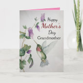 Grootmoeder Happy Moederdag Hummingbird Kaart (Voorkant)