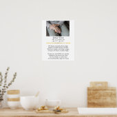 Grootmoeder herdenkingsgedicht met foto poster (Keuken)