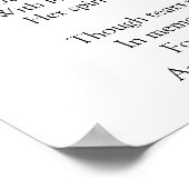 Grootmoeder herdenkingsgedicht met foto poster (Hoek)