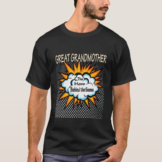 Grootmoeder Hero Familie T-shirt (Voorkant)