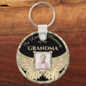 Grootmoeder in liefhebbend geheugen Foto Memorial  Sleutelhanger (Voorkant)