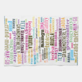 grootmoeder in veel talen keukenhanddoeken (Horizontaal)