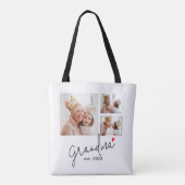 Grootmoeder ingesteld schrift 3 foto tote bag (Achterkant)