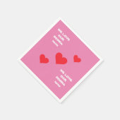 Grootmoeder Italian NONNA We LOVE YOU Schattige pa Servet (Hoek)