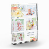 Grootmoeder, je bent de beste perzik gele bloemen fotoblokken (Links)