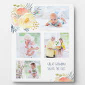 Grootmoeder Je bent de beste vier foto's Fotoplaat (Voorkant)