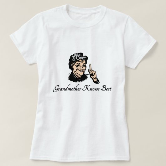 Grootmoeder kent best t-shirt (Design voorkant)
