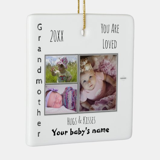Grootmoeder keramische foto Ornament (Rechts)