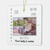 Grootmoeder keramische foto Ornament (Links)