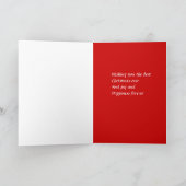 Grootmoeder kerstwenskaarten feestdagen kaart (Binnen)