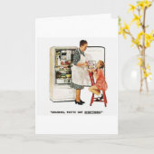  grootmoeder & kind Moederdag Kaart (Gele Bloem)