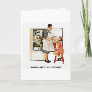  grootmoeder & kind Moederdag Kaart