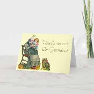  grootmoeder & kind Moederdag Kaart